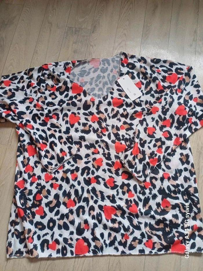 Pull motif léopard 🐆 neuf 40/48 - photo numéro 4