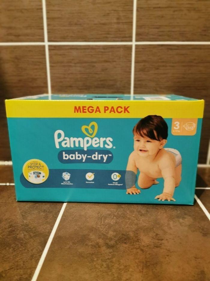 couche taille 3 Baby dry Pampers