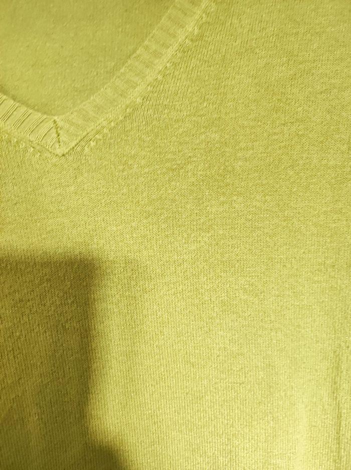 Pull vert anis / Citron 36 Zara - photo numéro 3