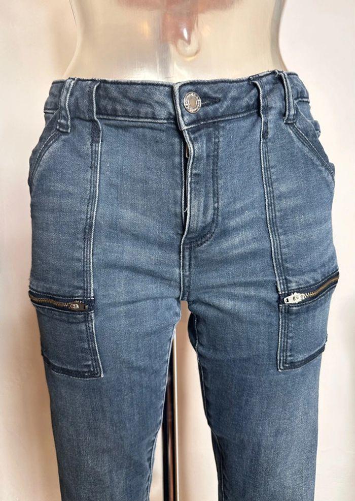 Jean cargo stretch ikks slim 7/8ème taille 40 - photo numéro 2