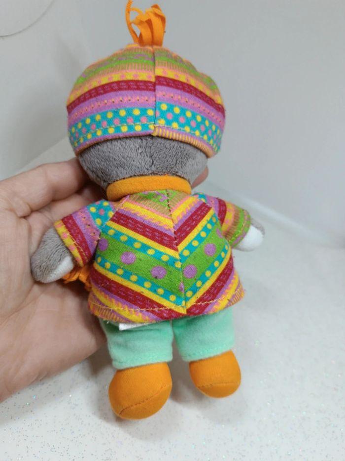 Petite T'choupi Tchoupi petit small peluche plush doudou poupée doll bonnet écharpe péruvien - photo numéro 7