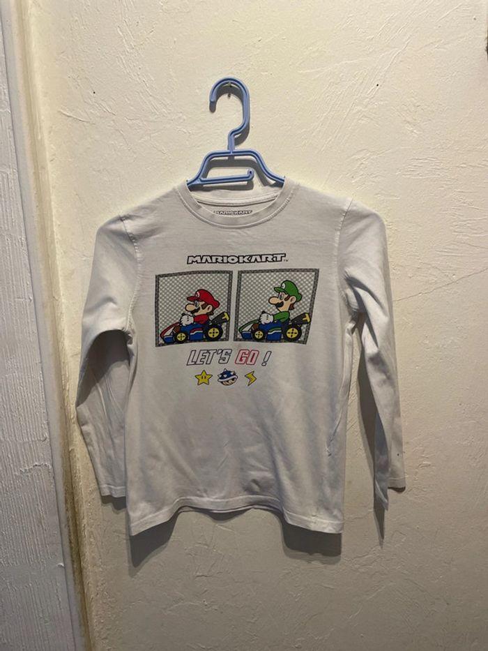 Teeshirt manches longues Mario kart - photo numéro 1