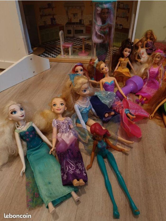 Énorme lot de Barbie, poupées, Disney,  ken et accessoires - photo numéro 2