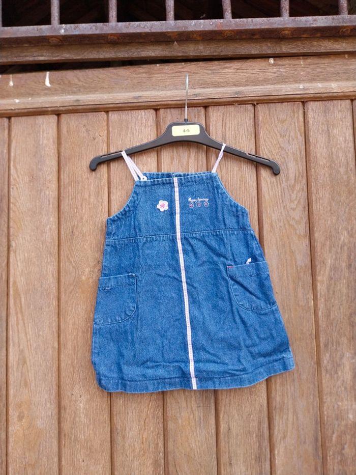 Robe en jean bébé fille 12 mois - photo numéro 1