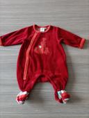 Pyjama naissance hiver bourriquet rouge Disney baby