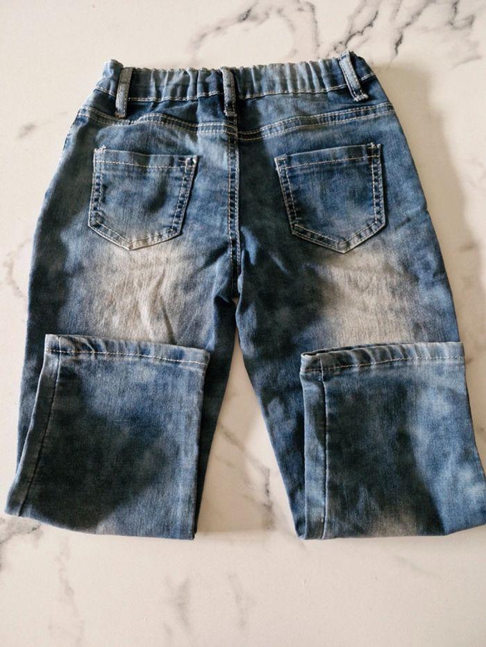 Lot X2 jeans droit pour fille taille 6 ans - photo numéro 3