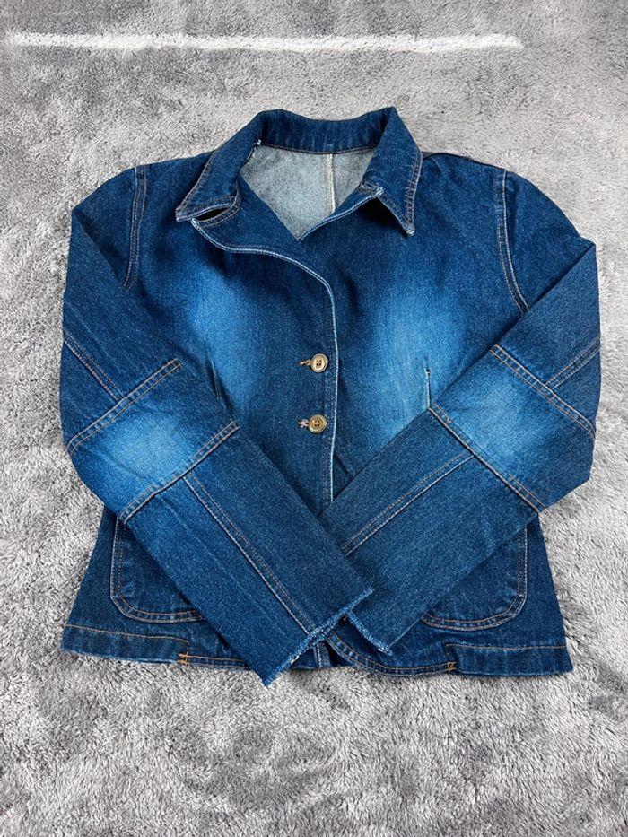 👕 Veste en Jeans vintage y2k Bleu Taille L 👕 - photo numéro 1