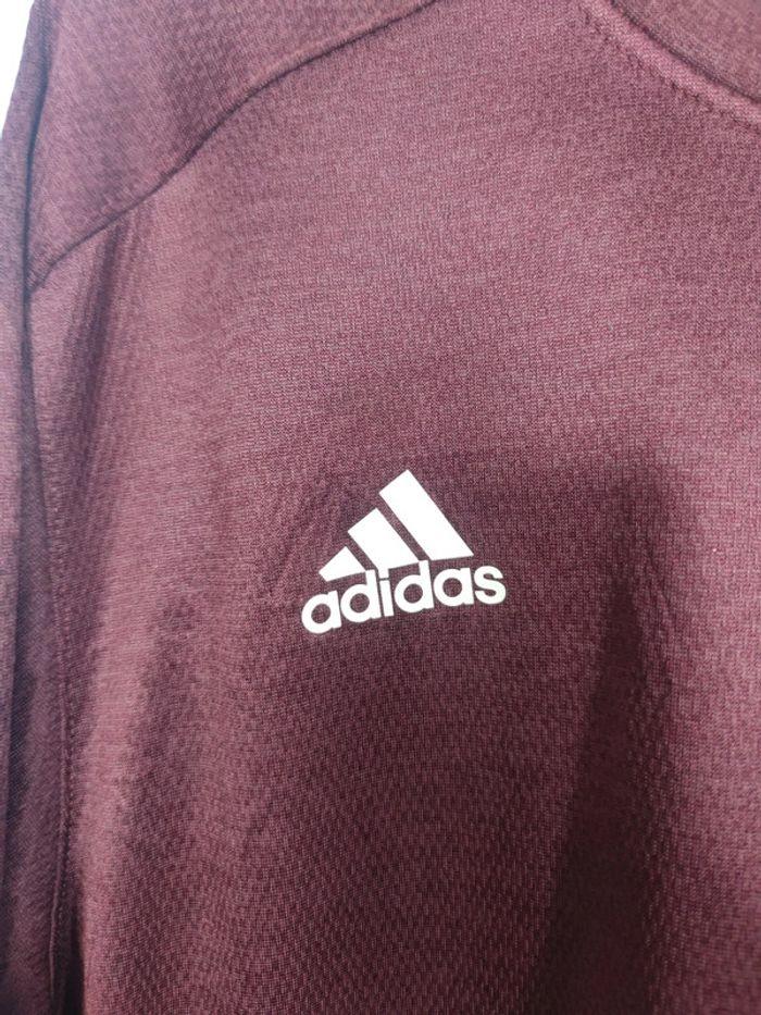 Pull Adidas DC Baseball Vintage Bordeaux Logo Brodé Taille XL Homme - photo numéro 4