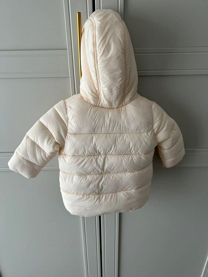 Veste doudoune + gilet sans manche beige doublé polar taille 3 mois NEUF - photo numéro 7