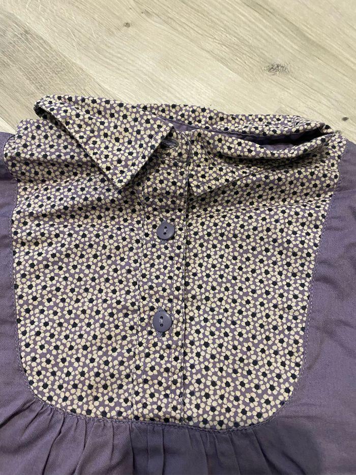 Tunique blouse fleur violet du pareil au même 6 ans - photo numéro 4