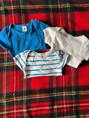 Lot de 3 bodies petit bateau