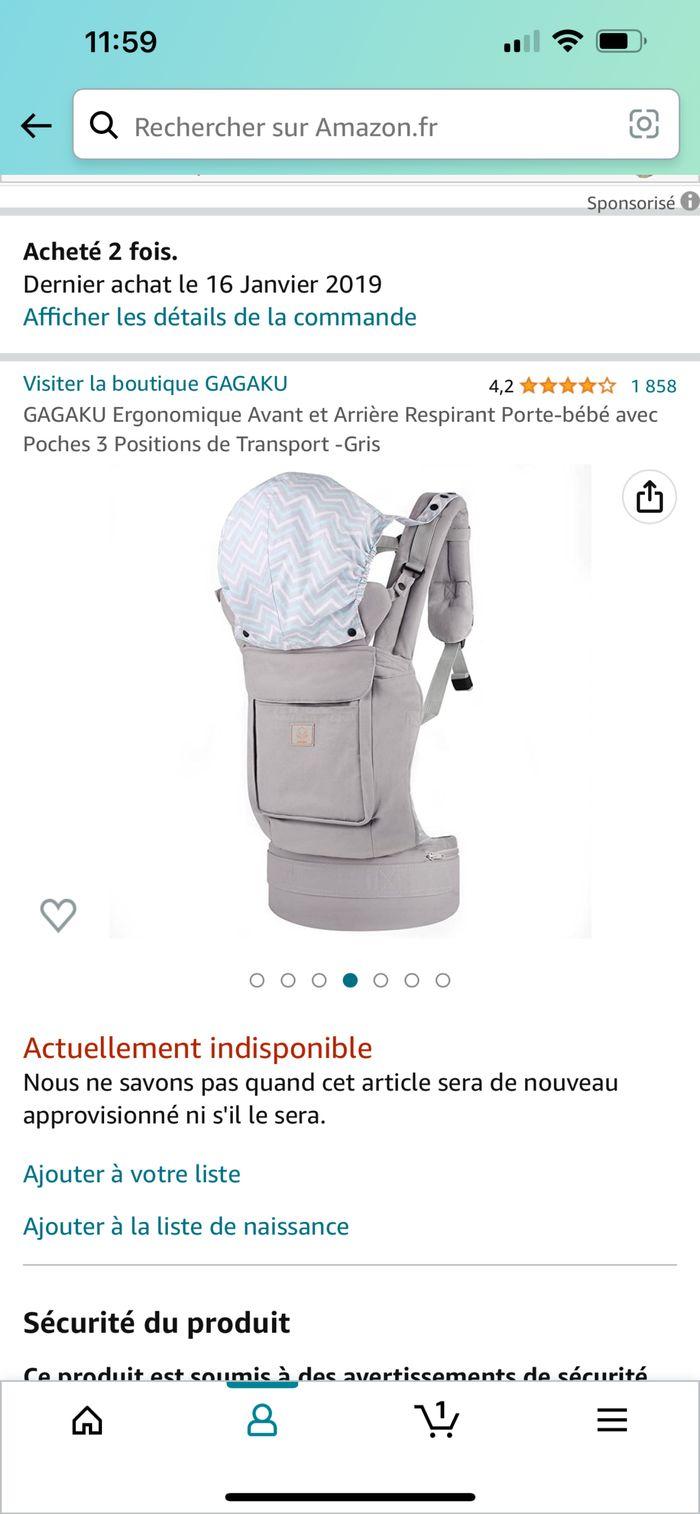 Porte bébé - photo numéro 3