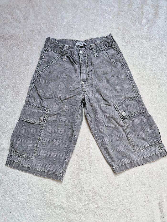 Bermuda gris a carreaux waki taille 8 ans - photo numéro 1