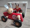 Voiture de course en bois lapin - Plan toys NEUVE