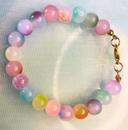 Bracelet avec perles en verre 8mm – Multicolore 2