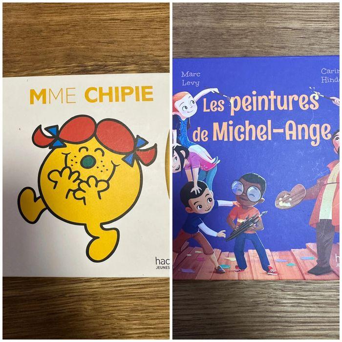 2 livre enfants madame chipie et les peintures de Michel ange