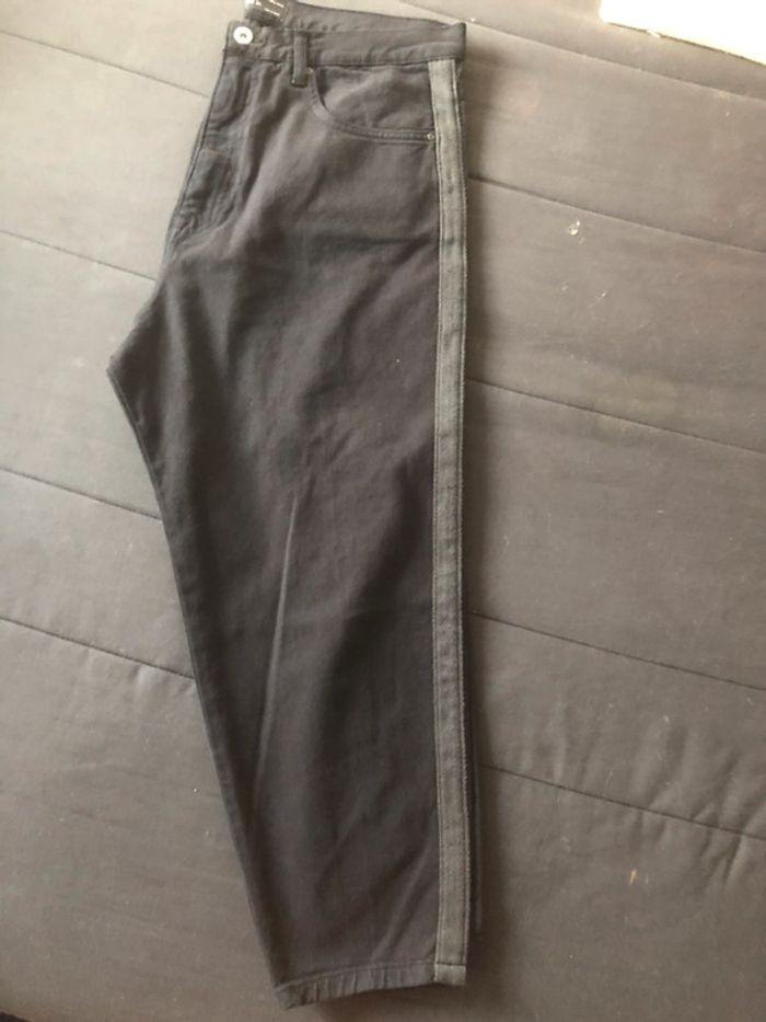 Pantalon noir bande verte Zara taille 44 - photo numéro 4