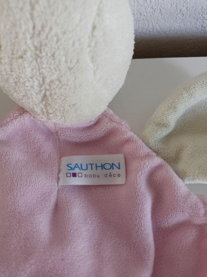 Doudou lapin rose sauthon 24 cm - photo numéro 3