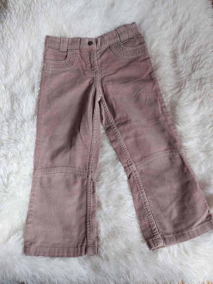 Pantalon velours vieux rose T 5 ans - photo numéro 1