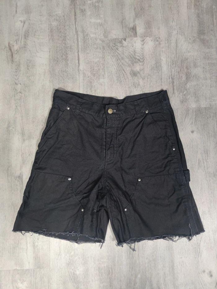 Short Carhartt Double Knee Rework Noir Taille W32-L30 Homme - photo numéro 1