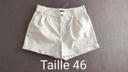 Short taille 46 beige écru