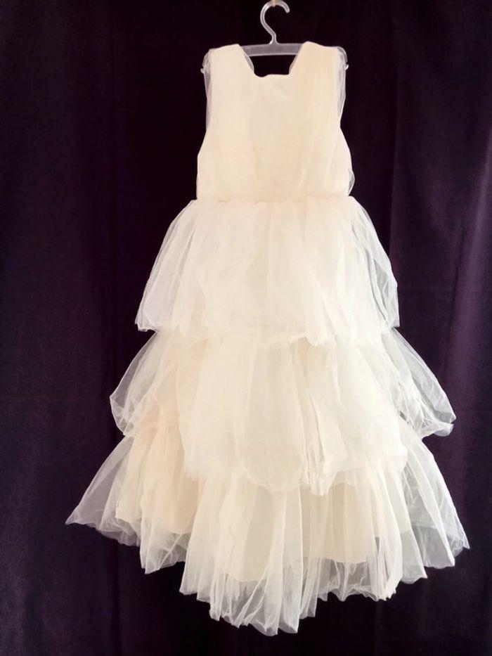 Robe de soirée en tulle pour filles - photo numéro 1