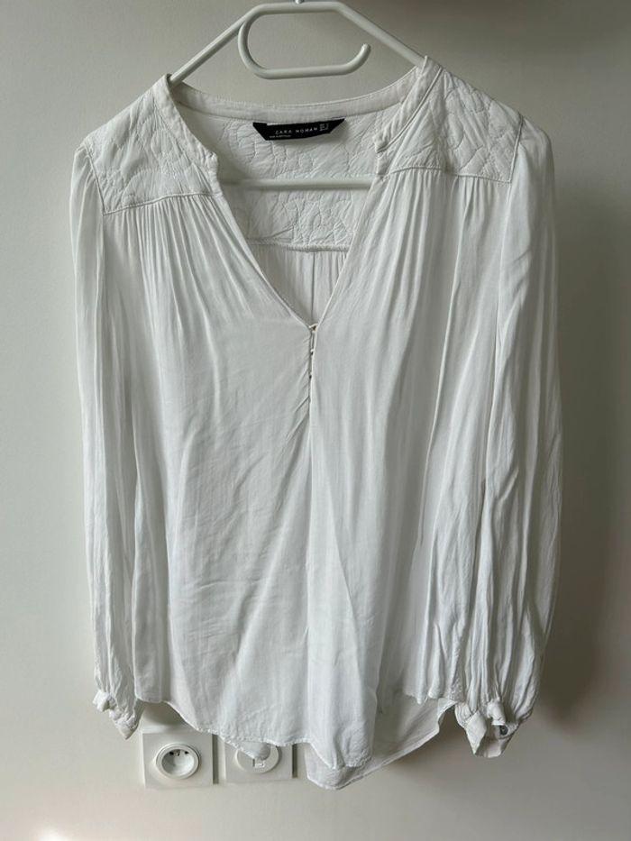 Blouse Zara blanche - photo numéro 1