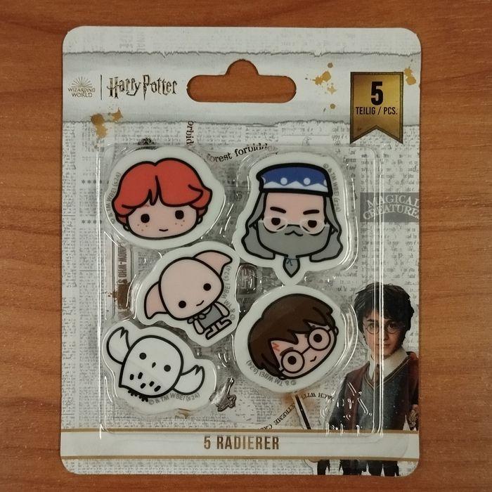 HARRY POTTER - Pack de 5 gommes à effacer