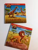 Lot de deux livres sur les animaux de la savane