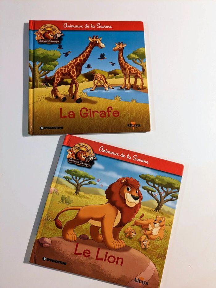 Lot de deux livres sur les animaux de la savane - photo numéro 1