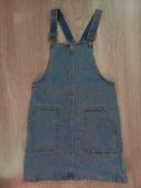 Robe salopette en jeans