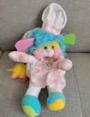 Peluche Popples cuistot cuisine vintage 30 cm 1988