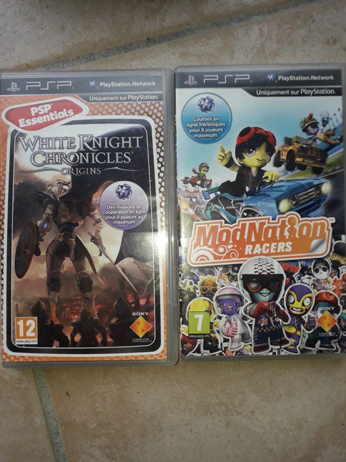 Lot jeu psp white knight chronicles et mode nation racers