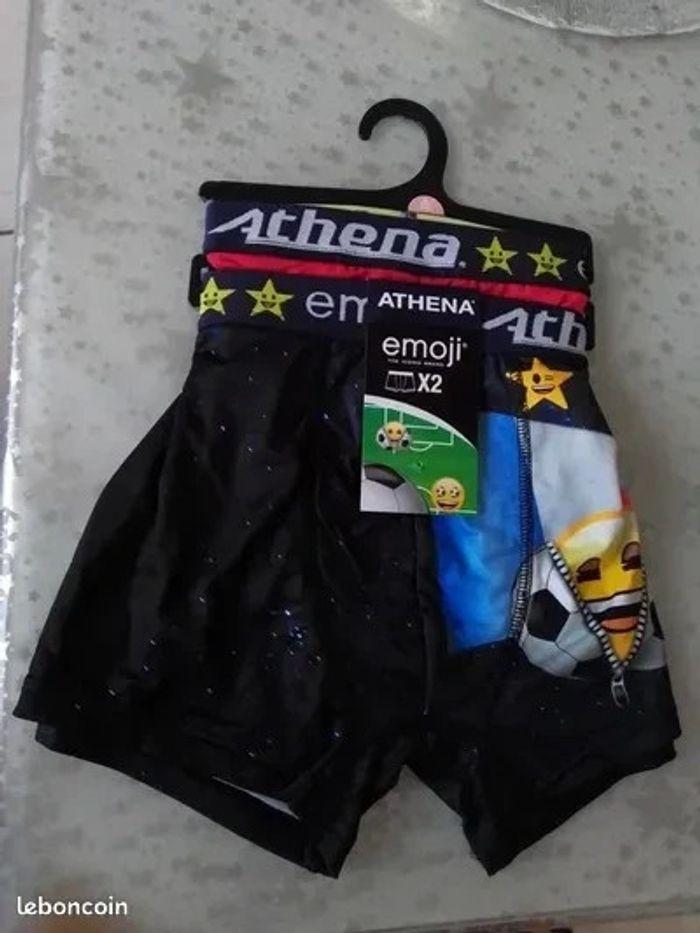 Lot de 2 boxers Athena Emoji taille 4 (L) neufs avec étiquette - photo numéro 1