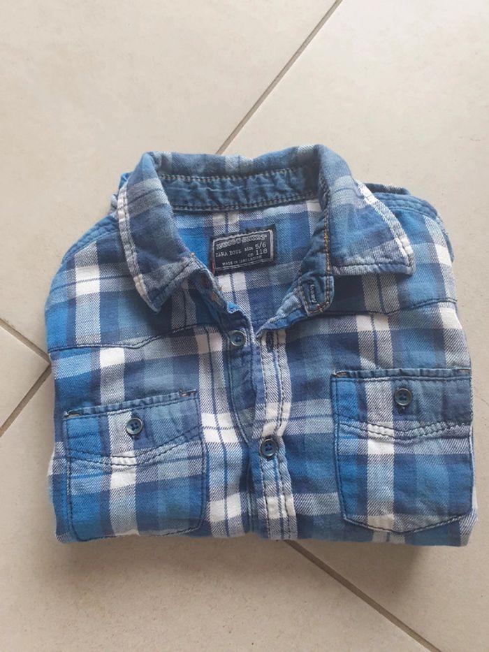 Chemise à carreaux 5/6 ans - photo numéro 2