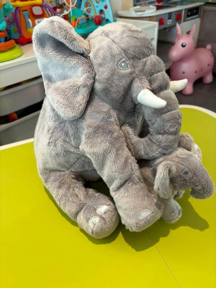 Peluche Éléphant Leddjur 🐘 Maman et son petit - photo numéro 2