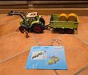 Grand tracteur avec remorque et paille playmobil 5121