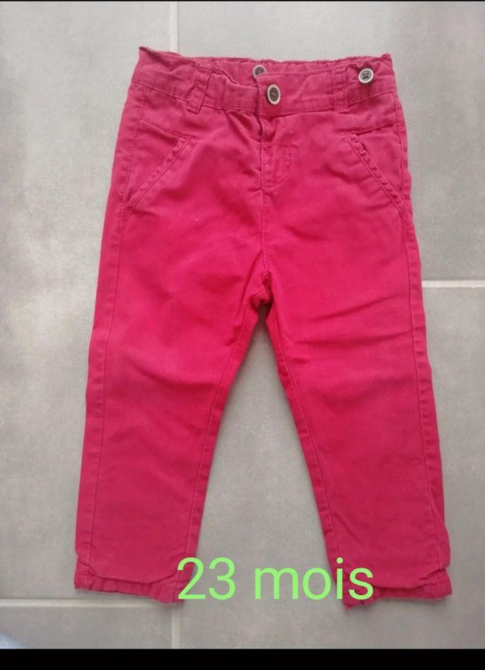 🙋🏼‍♀️Pantalon rouge tape à l œil 23 mois - photo numéro 4