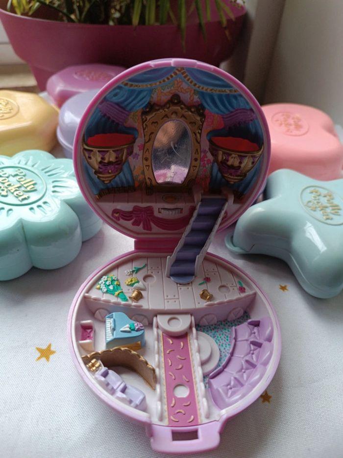 Polly pocket bluebird stamper tampon ballerine flower Hollywood chalet sushi tea house maison - photo numéro 4