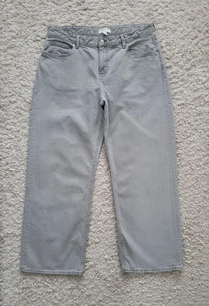 Jean large gris clair H&M Taille 46 - photo numéro 1