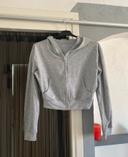 Superbe sweat gris à fermeture éclair Shein XS