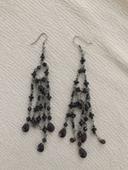 Boucles d oreilles noires