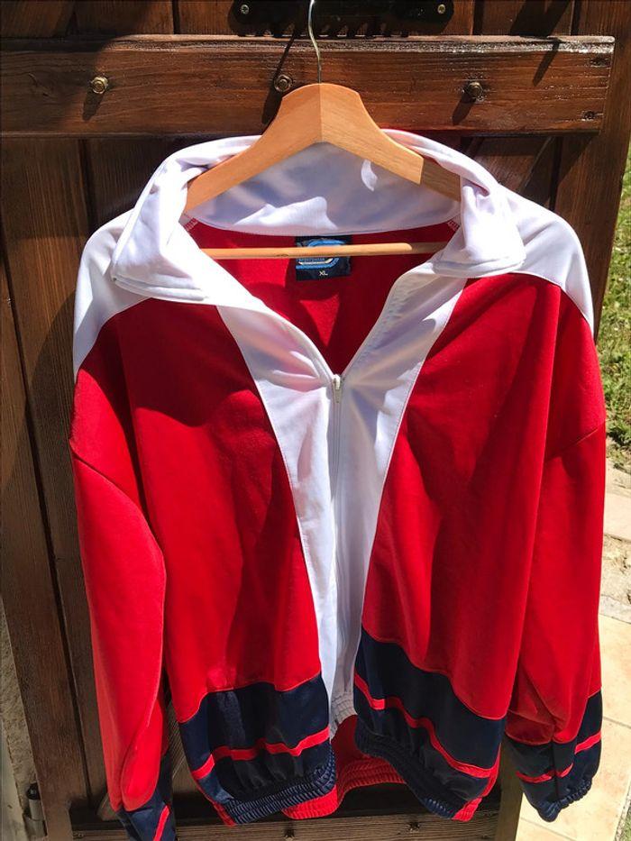 Veste sport homme bleu/blanc/rouge - photo numéro 1