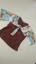 Blouse manches 3/4 hongfa 6 ans fille