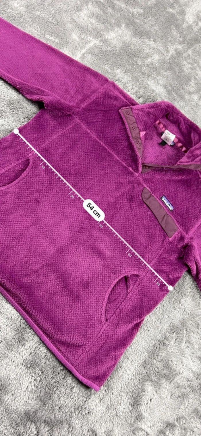 👕 Sweat Pull quart zip demi zip Polaire Femme Vintage Patagonia Violet Taille L 👕 - photo numéro 4