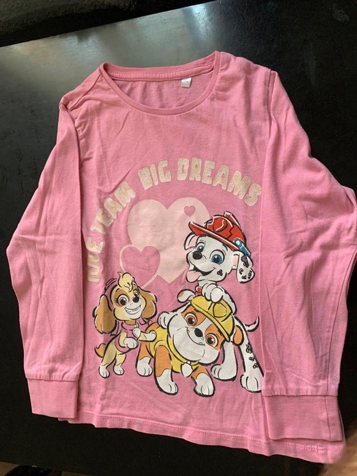 Haut de pyjama pat patrouille 5 ans