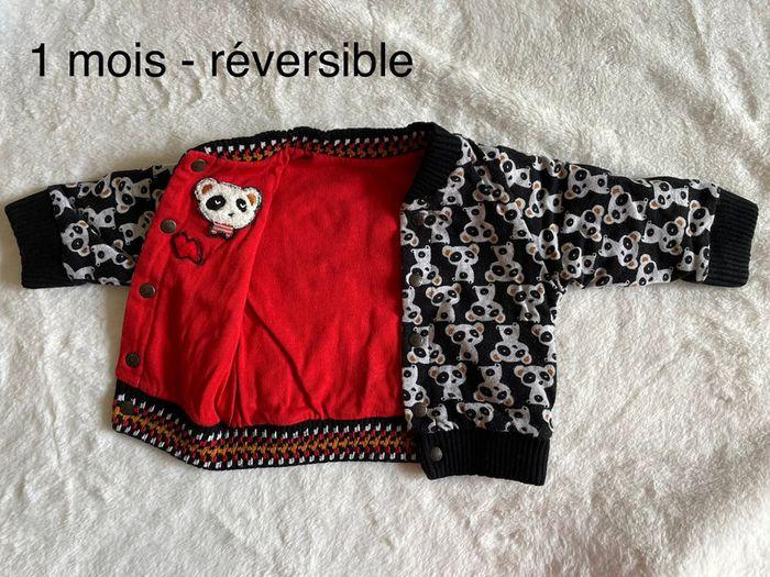 Veste réversible 1 mois