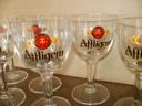 6 verres a pied afflighem 25 cl