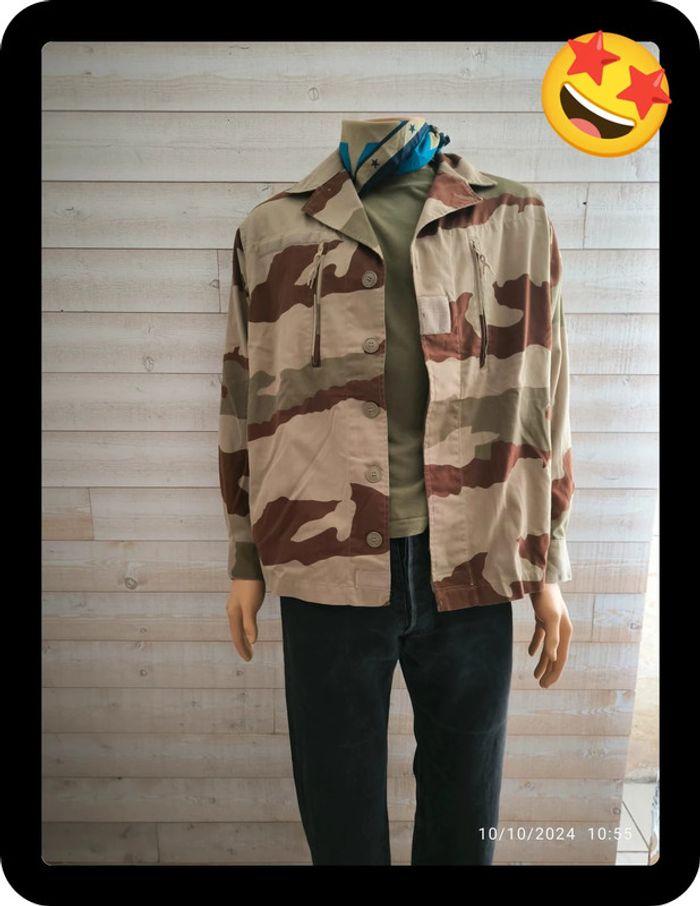 Veste militaire  beige et marron camouflage désert taille L - photo numéro 2