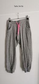 Pantalon de pyjama court taille 34/36